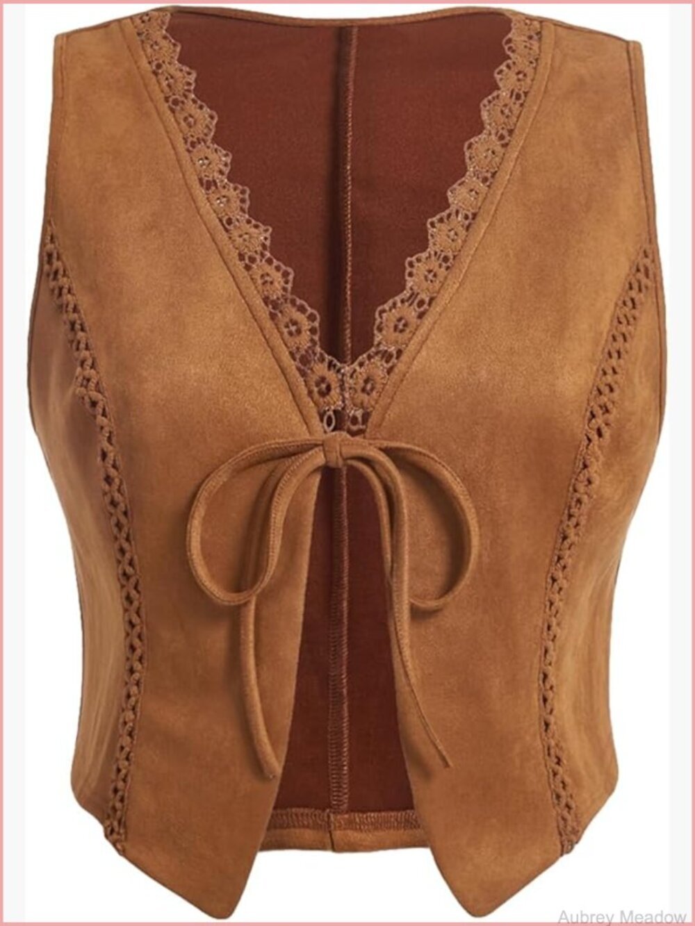 Plus Size Faux Suede Sleeveless Vest Jacket Cardigan Open Front